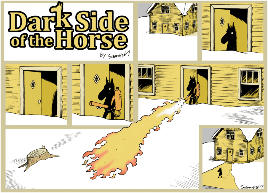 Snowfall - Dark side of the horse, Snow, Flamethrower, Comics