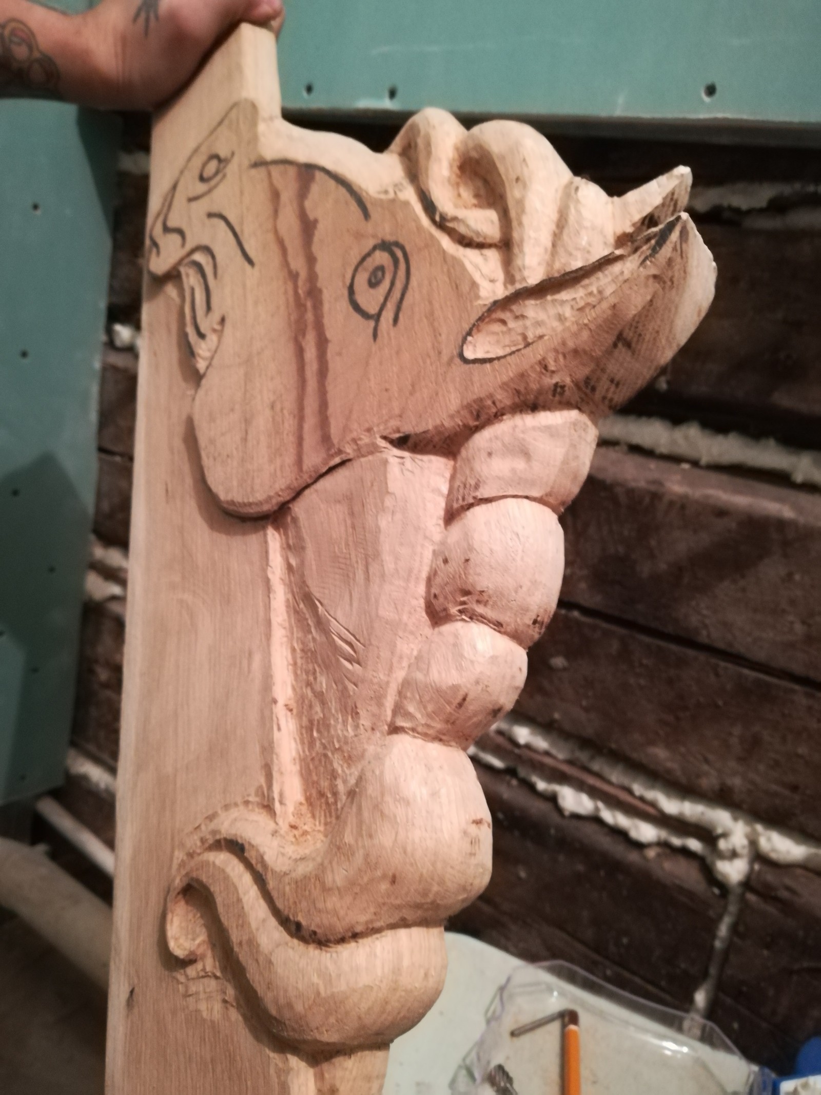 A little handshake. First attempt at woodcarving. - My, Woodworking, Hobby, Rukozhop, Longpost