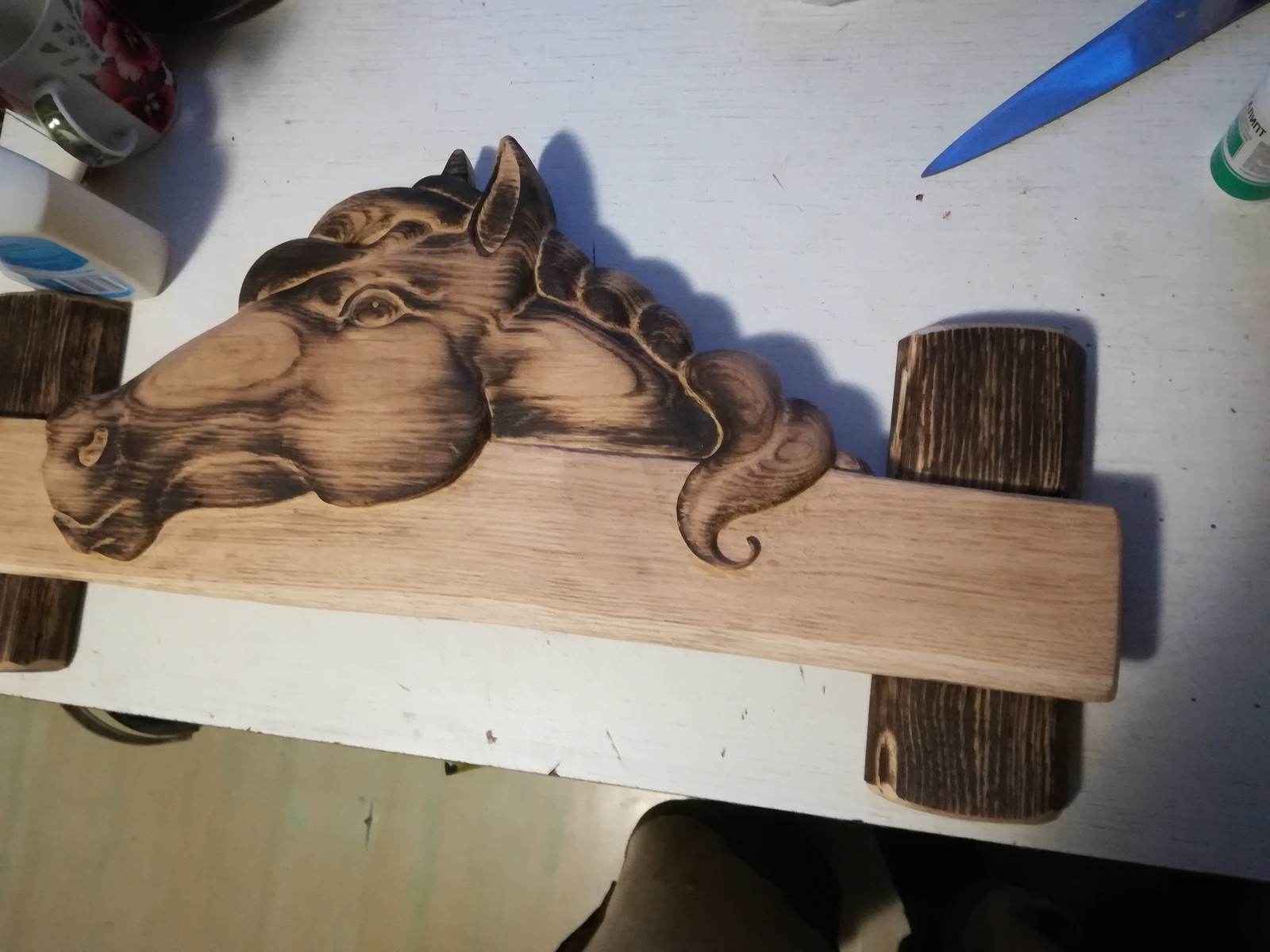 A little handshake. First attempt at woodcarving. - My, Woodworking, Hobby, Rukozhop, Longpost