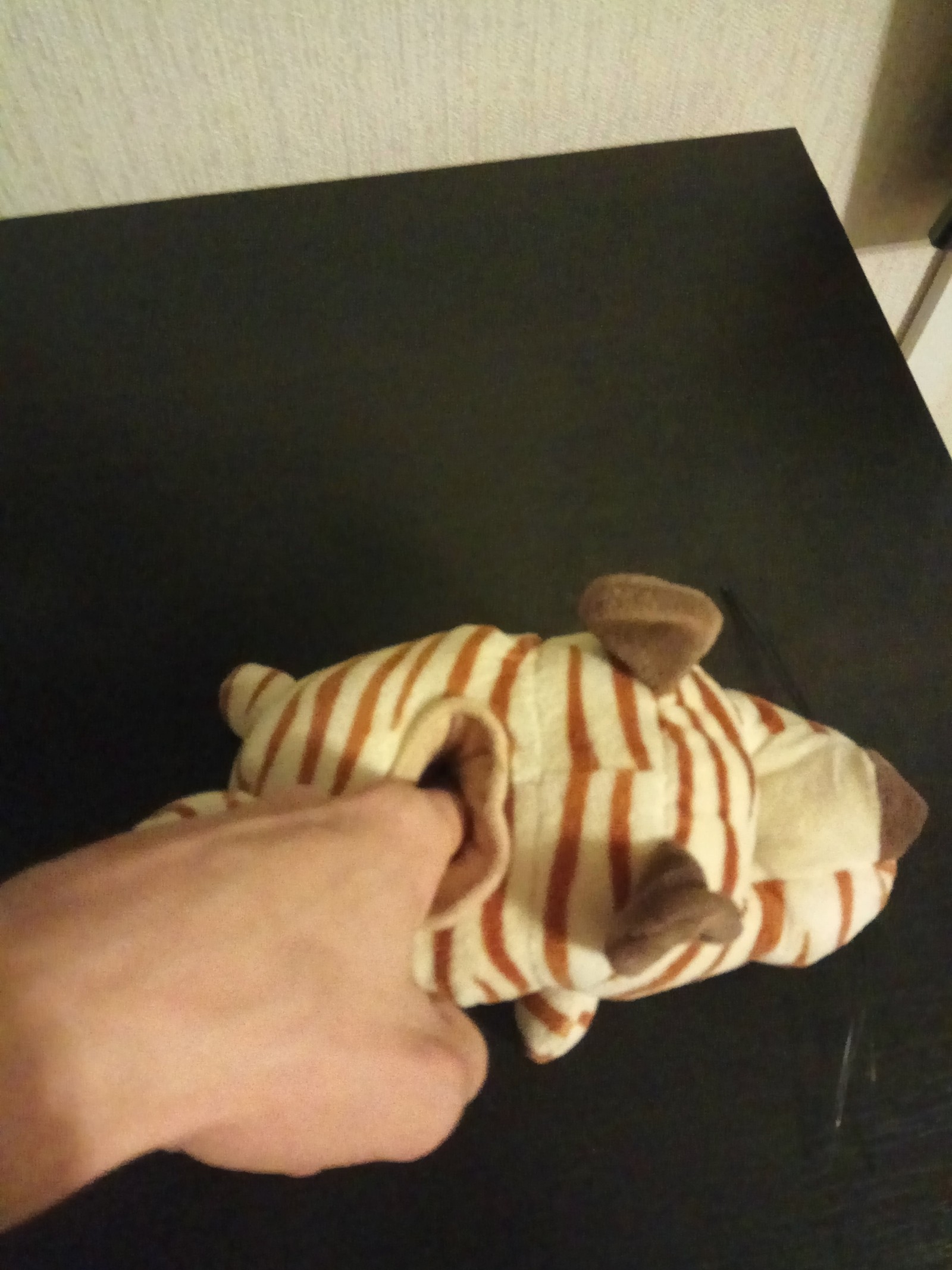 Tiger with pee on his back - My, Soft toy, Xs, Tiger, China, Oddities, Longpost