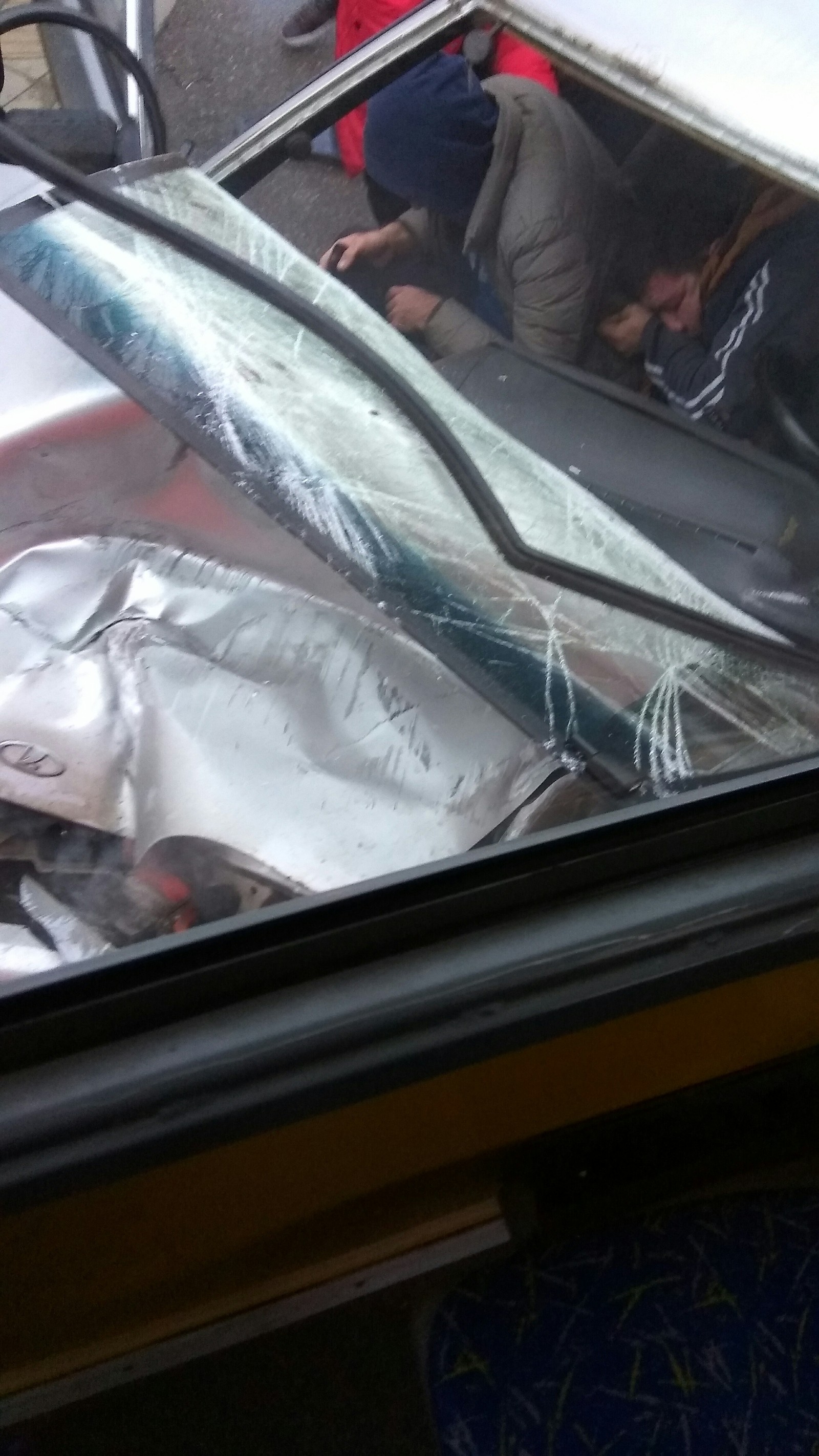 Accident Krasnodar tvamway and car 8:33 - My, Crash, Tram, Auto, Longpost