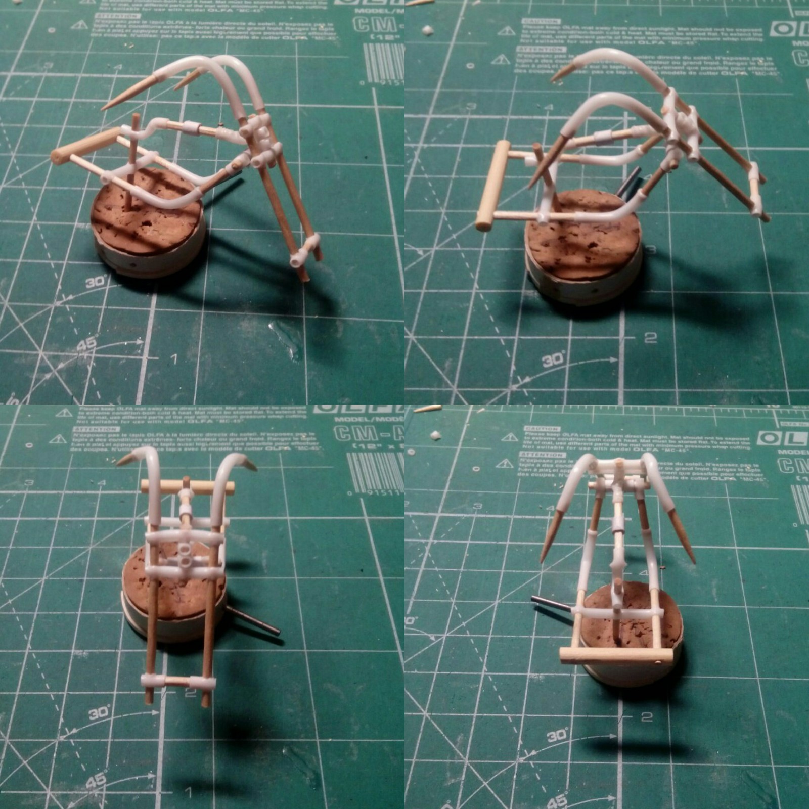 How I assembled a bike from different sticks. - My, Wh miniatures, Gorkamorka, Stand modeling, Board games, Warhammer 40k, Orcs, Longpost