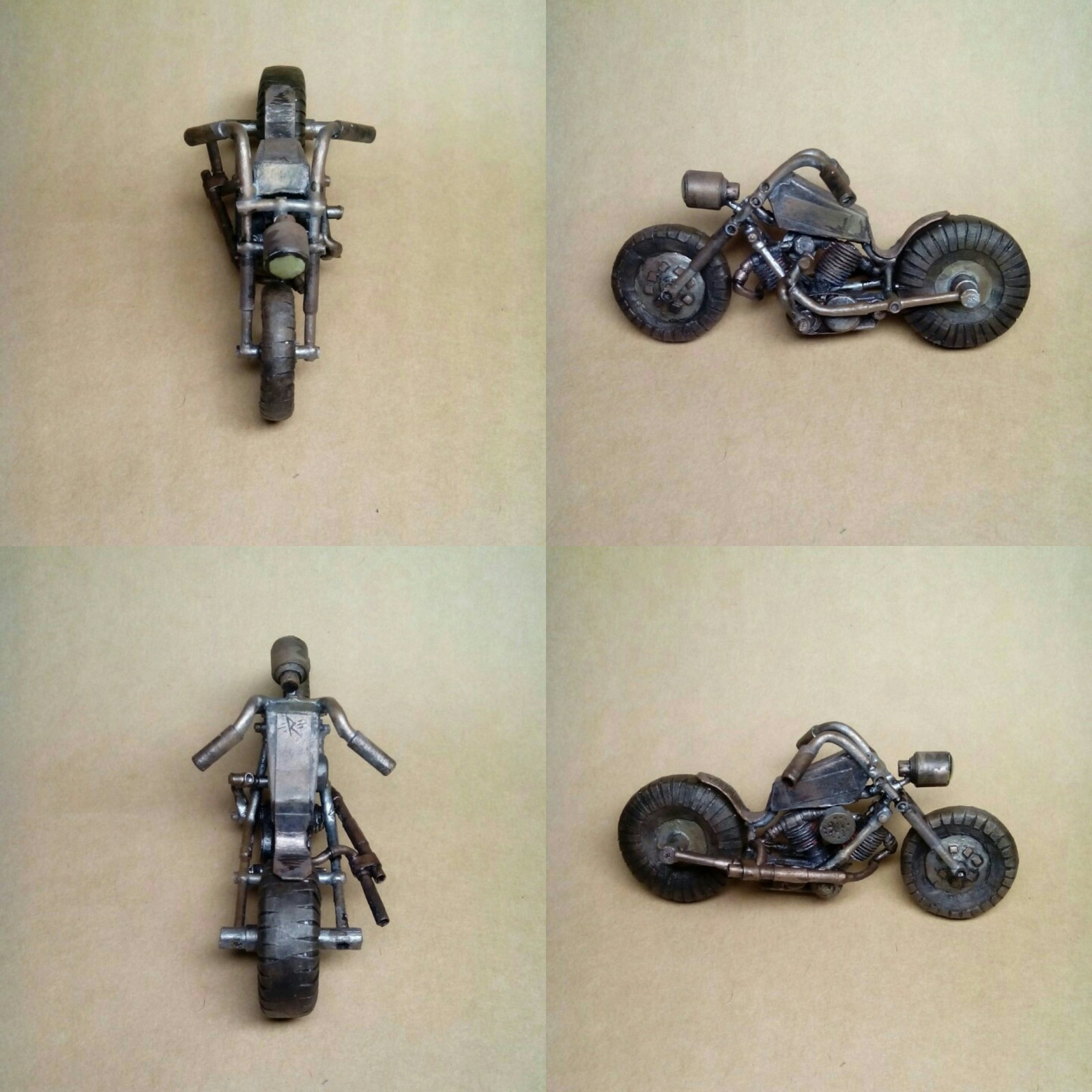 How I assembled a bike from different sticks. - My, Wh miniatures, Gorkamorka, Stand modeling, Board games, Warhammer 40k, Orcs, Longpost