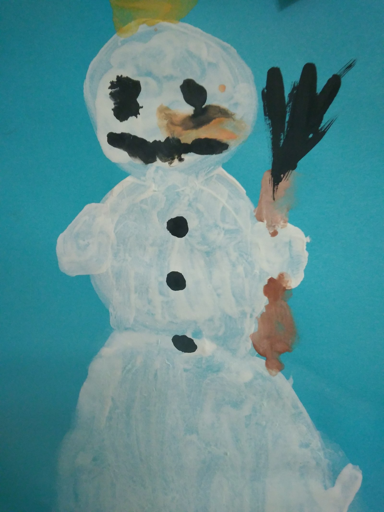 Happy New Year! - My, New Year's miracle, snowman, Creation, Kindergarten, Kripota, Longpost