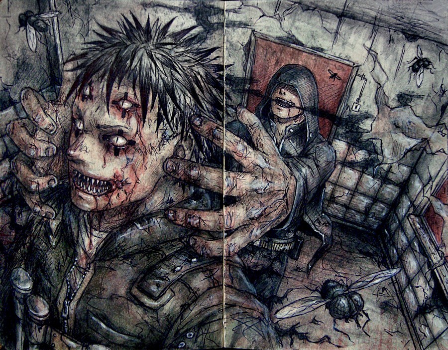 Mango reading. Dorohedoro - Longpost, Manga, First post