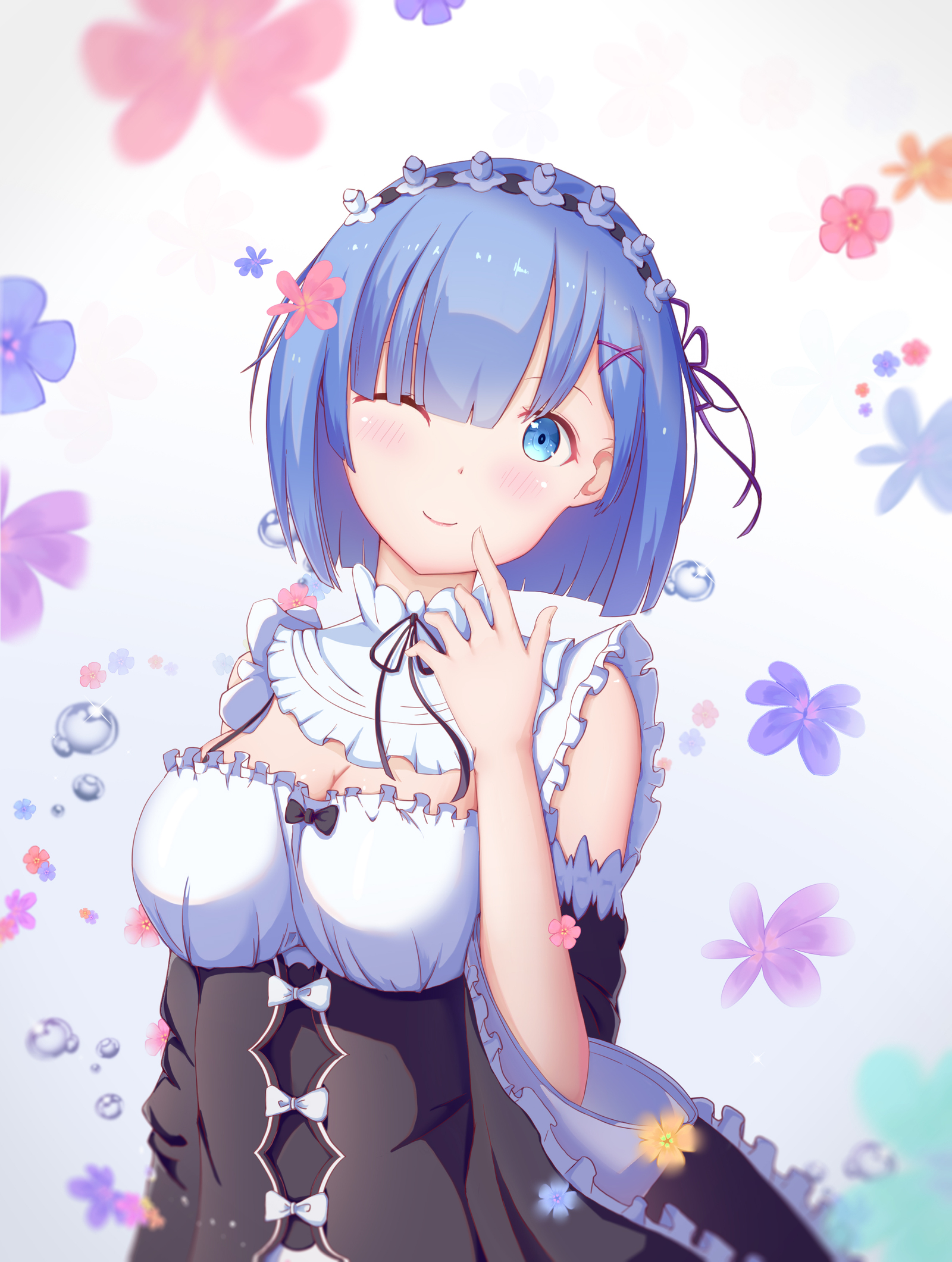 Rem [re: zero] - Rem, Anime, Anime art, Re: Zero Kara, Pixiv, Waifu, Rem (Re: Zero Kara)