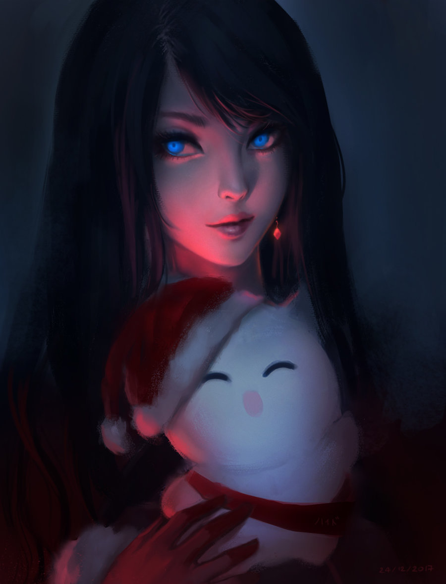 Dark Christmas - Art, Drawing, Girls, Chaosringen