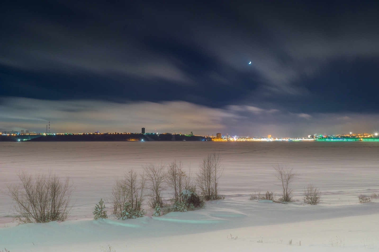 Winter Volga - My, Cheboksary, Chuvashia, Sony, Winter, Landscape, Cityscapes, Volga, Longpost, Street photography, Volga river