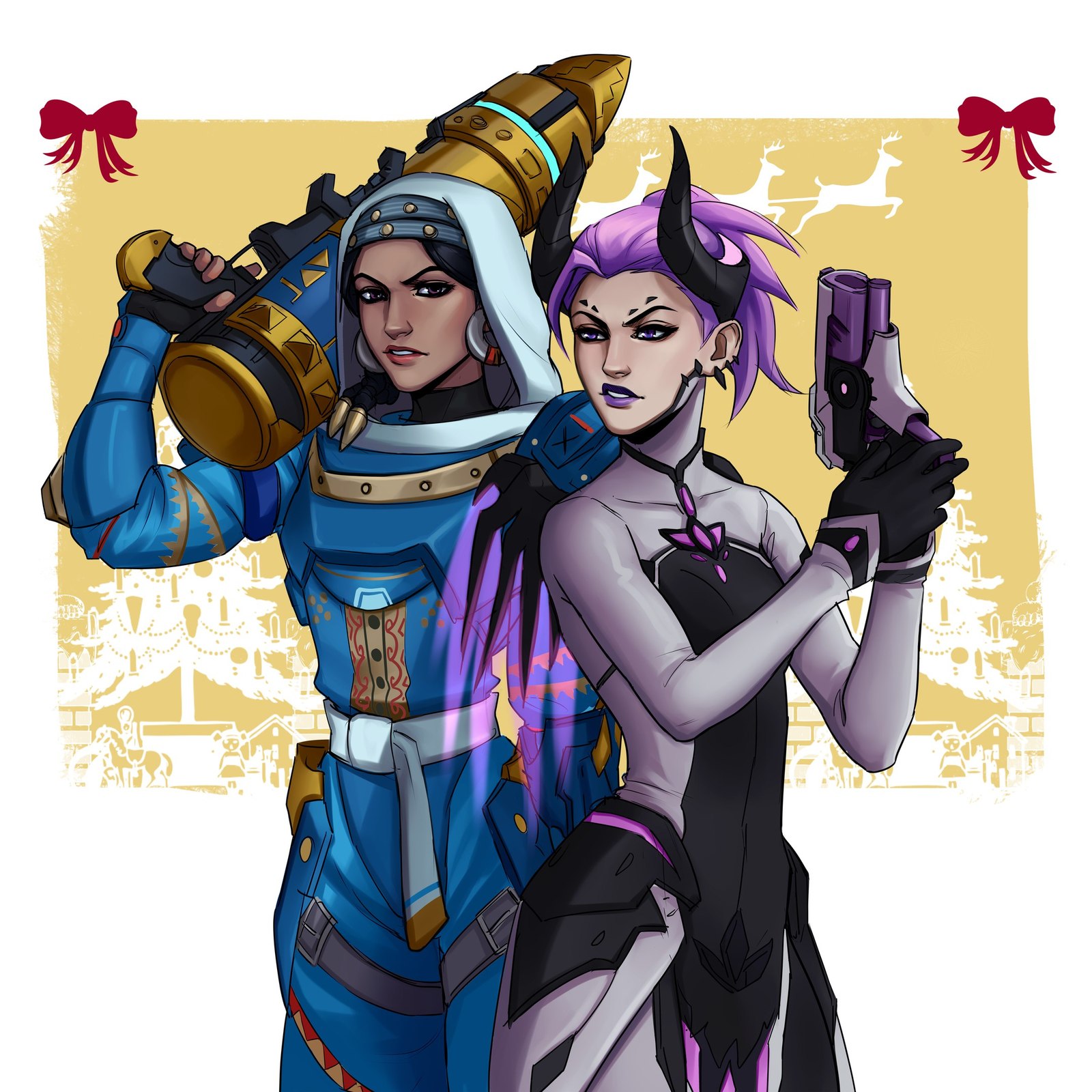 Небесный патруль - Overwatch, Pharah, Mercy, Soulsnow