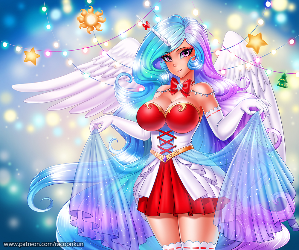 ChrisCelestia - My little pony, Princess celestia, Humanization, Racoonkun