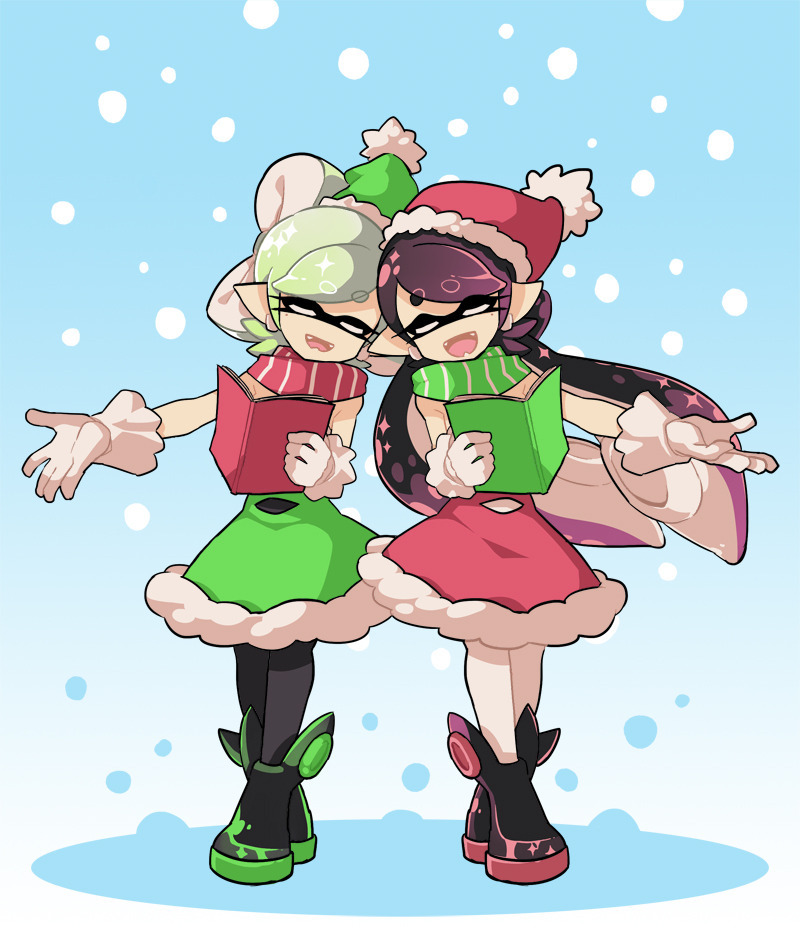 It's bliss! - Splatoon, Comics, Games, , Translation, Christmas, New Year, Longpost