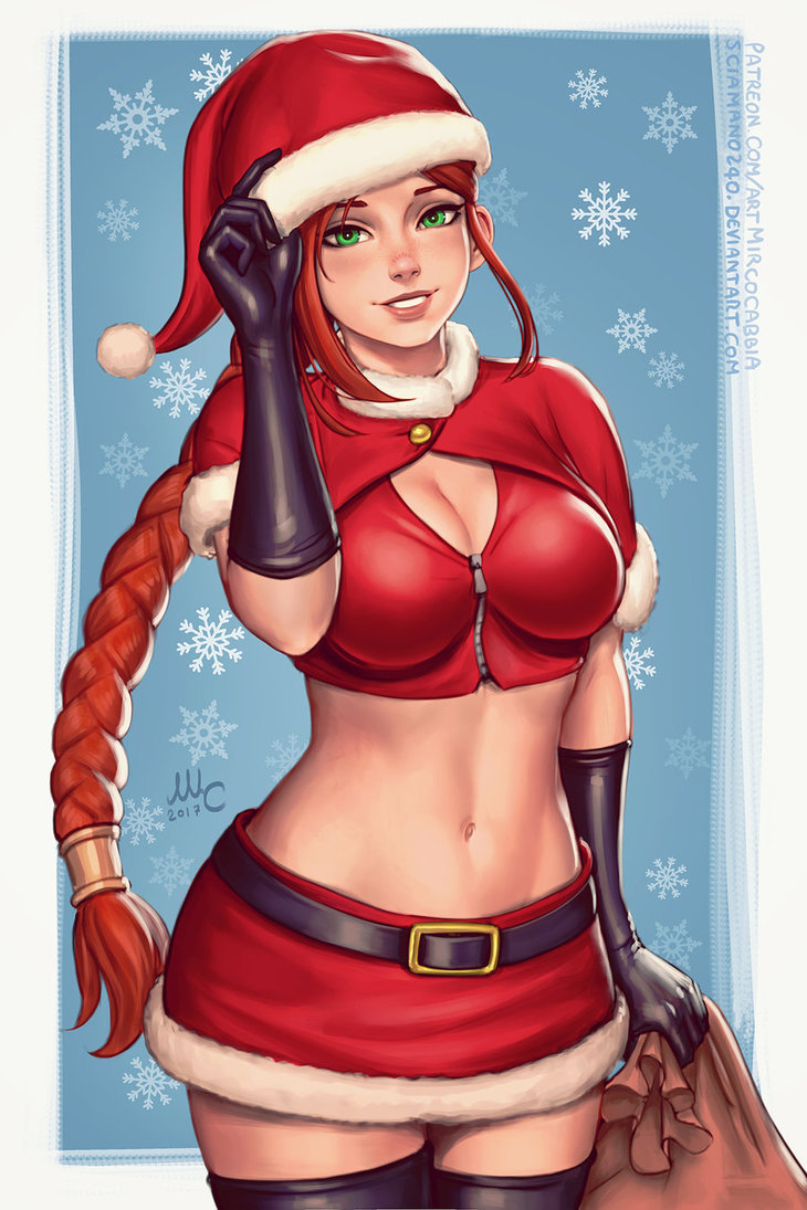 Cassie xmas - Paladins - Deviantart, Art, Drawing, Christmas, Sciamano240