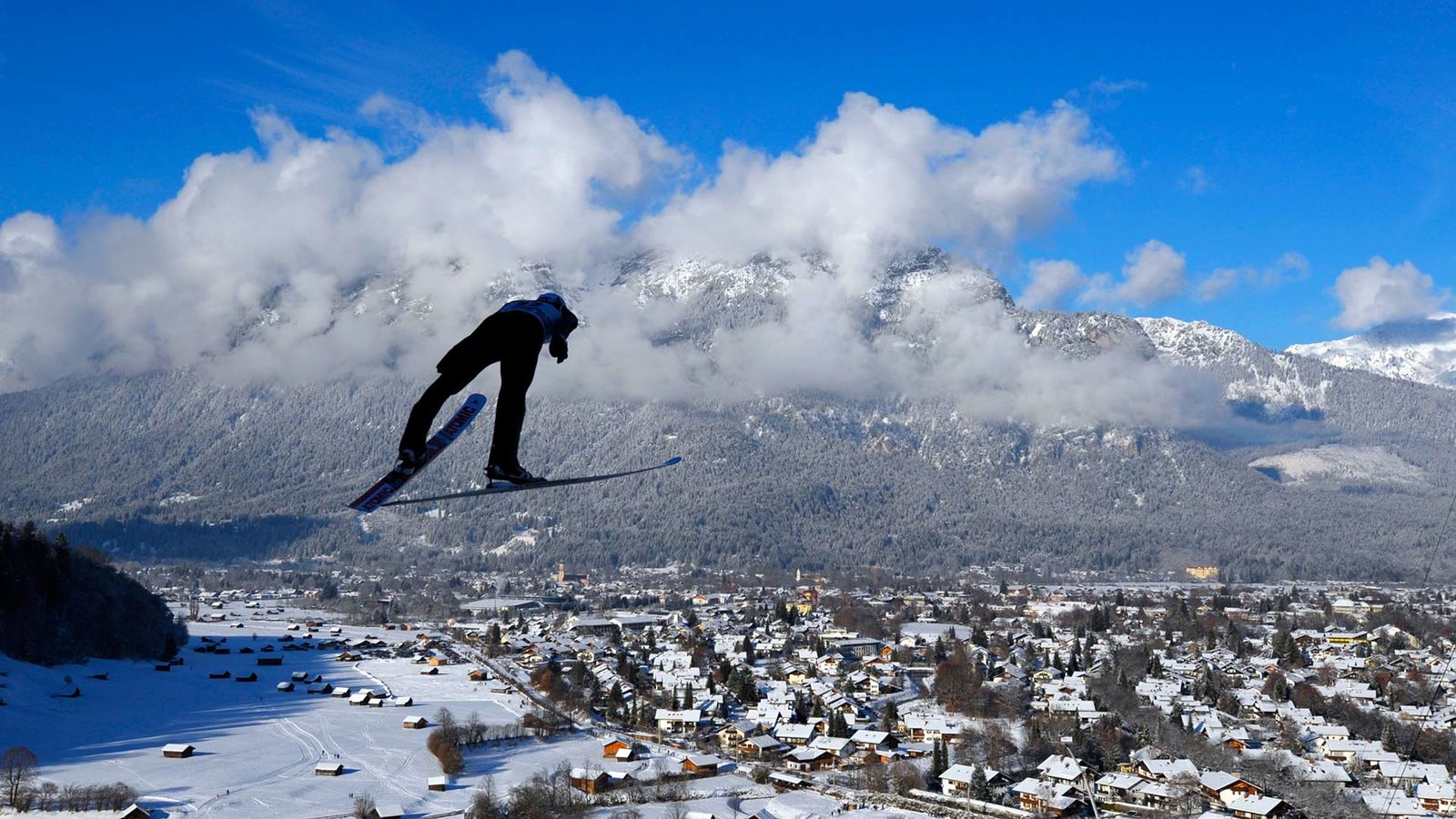 Ski jumping - Ski jumping, Германия, Спорт, Пейзаж, Длиннопост, Видео