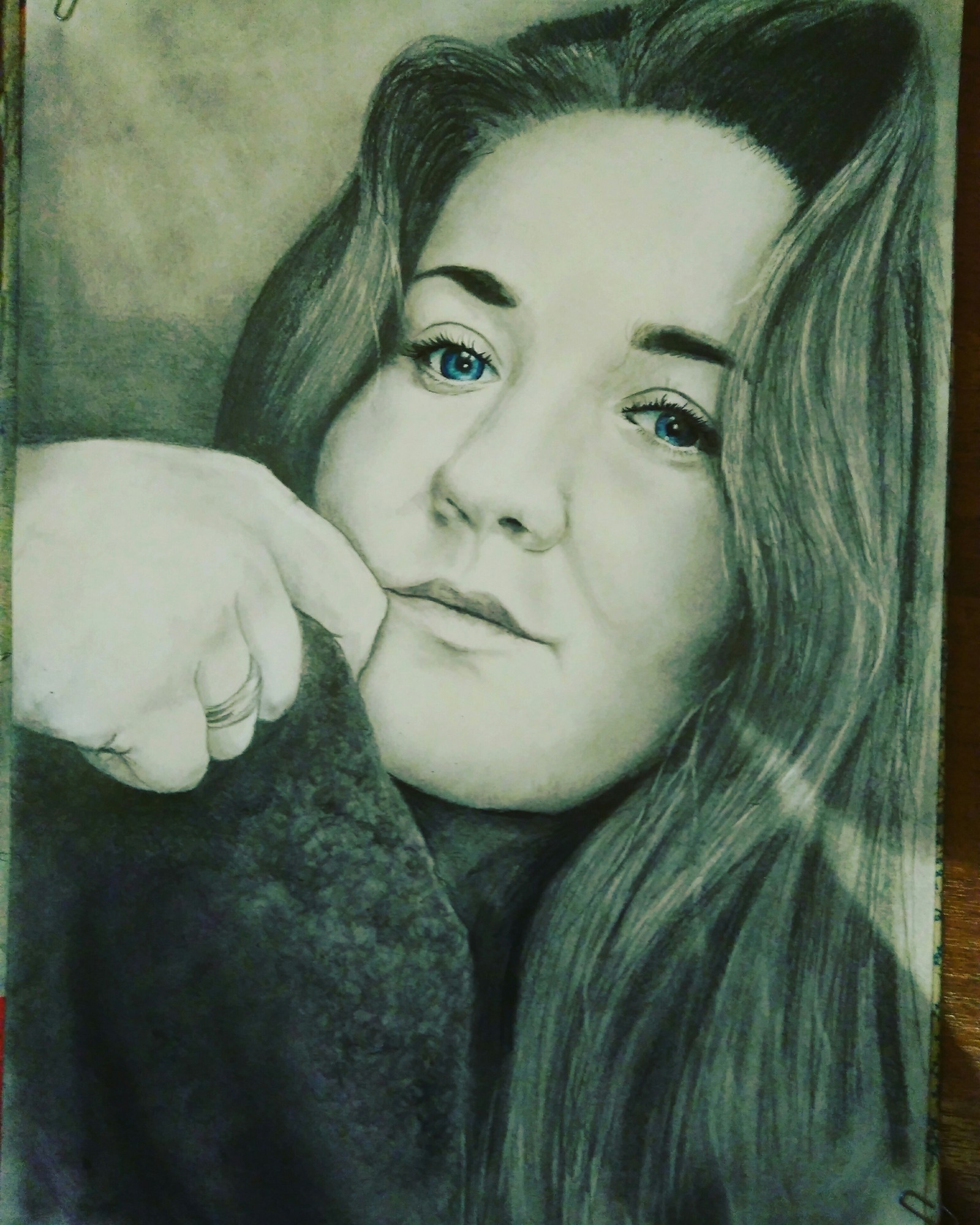 Portrait - Pencil drawing, Traditional art