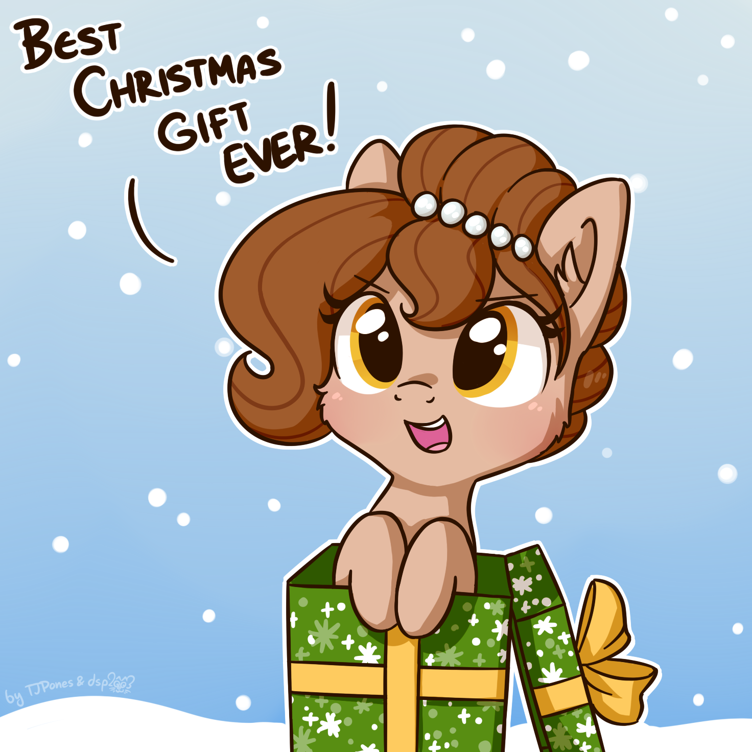 Best Christmas Gift Ever! - My little pony, PonyArt, Original character, Brownie Bun, Dsp2003