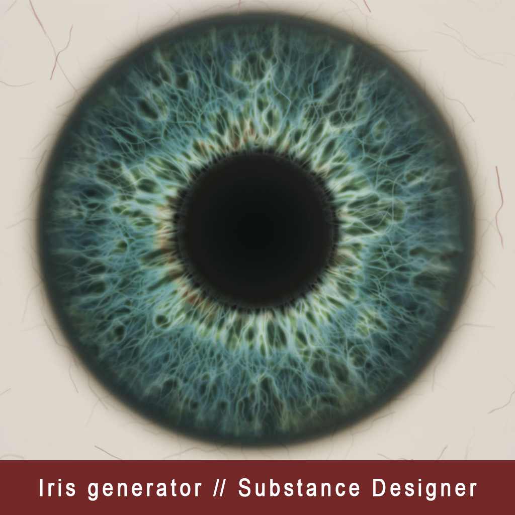 Iris generator in progress, so to speak - My, Gamedev, Substance