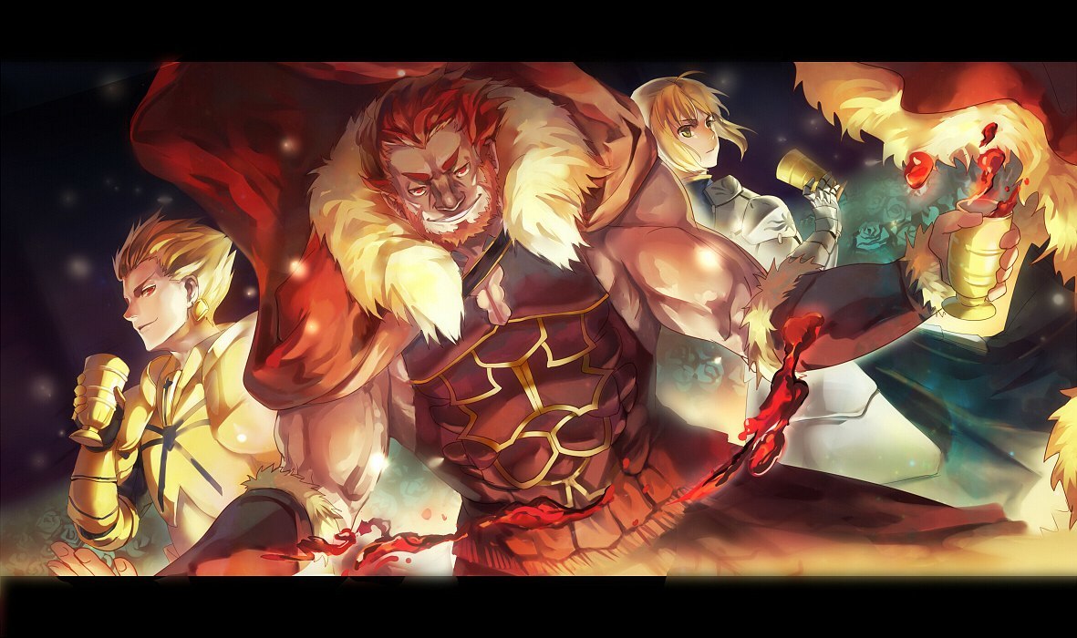 Kings - Gilgamesh, Iskandar, Saber alter, Holy Grail, Fate, Fate Zero, Saber