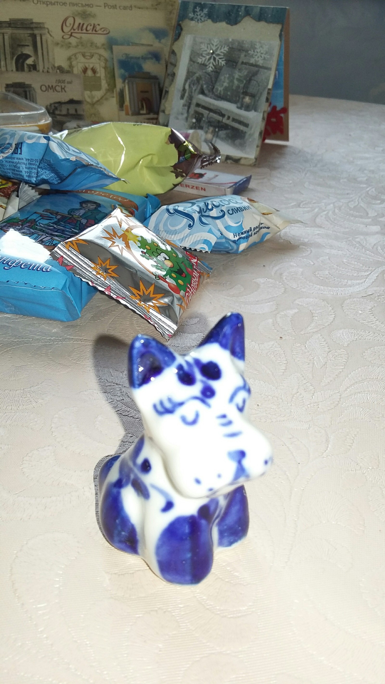 Received a gift from Omsk! - My, Gift exchange, Chita, Omsk, Longpost, cat