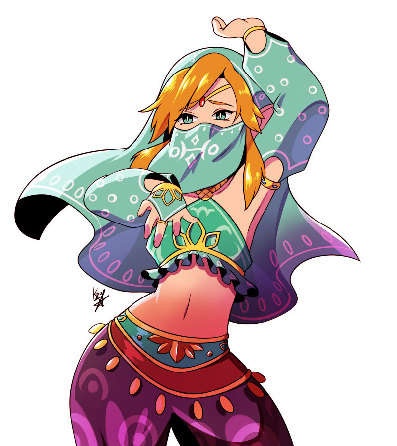 Link - , Art, Its a trap!, Link, The legend of zelda, Breath of the wild, Gerudo link, Longpost