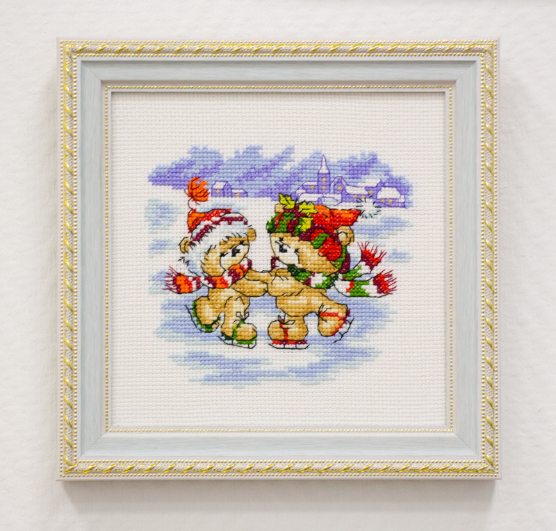 Not only grandmothers embroider 3. New Year's mini-selection! - My, Embroidery, Cross-stitch, Needlework without process, Longpost