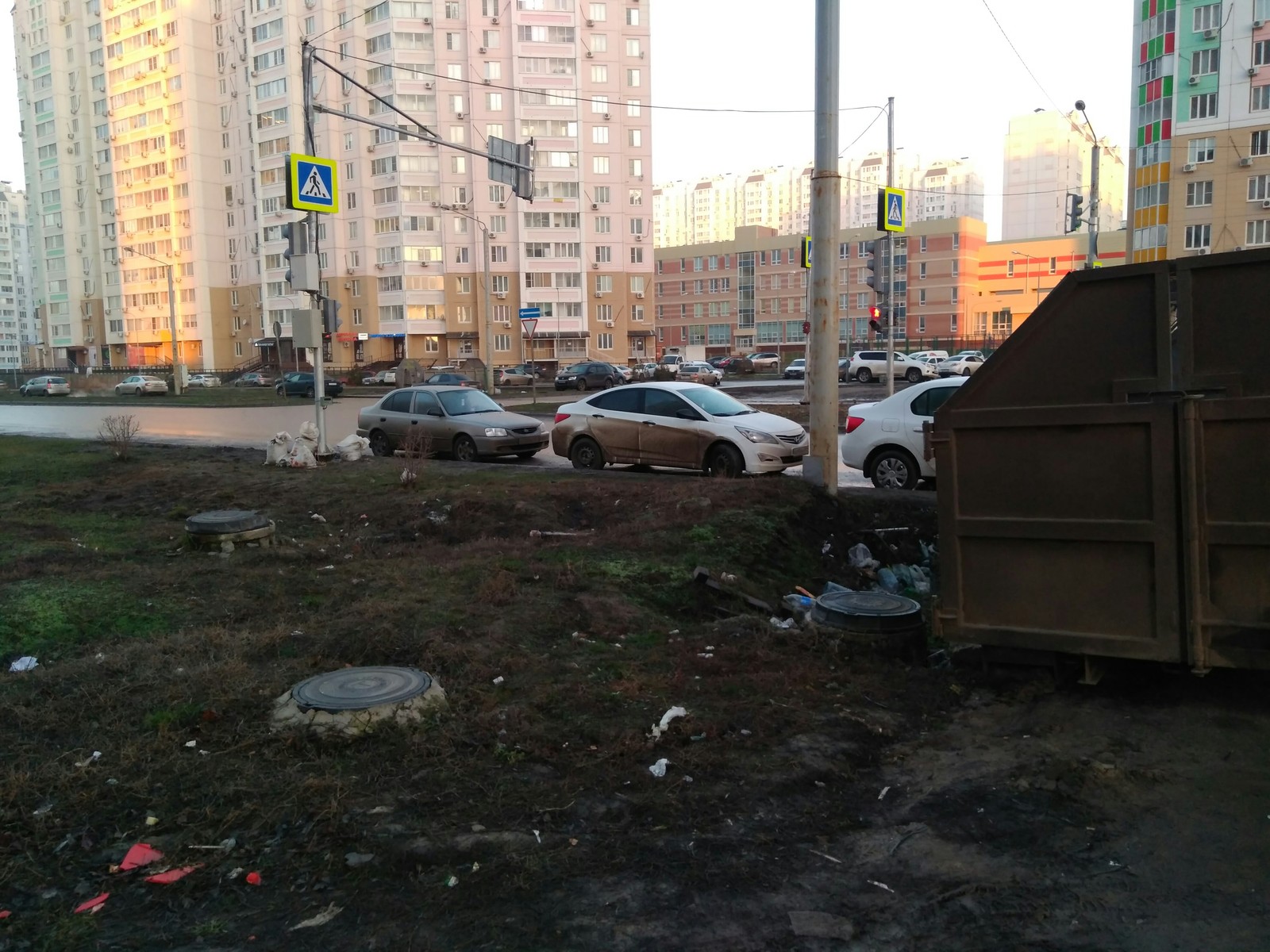 Crosswalk. Leventsovka. Rostov-on-Don. - My, Leventsovka, Crosswalk, Dirt, Danger, School, Longpost