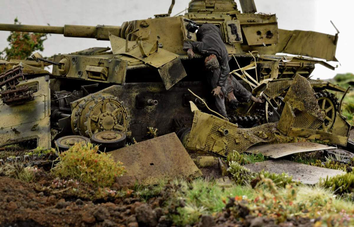 Pz.Kpfw. - Stand modeling, Diorama, Miniature, Longpost