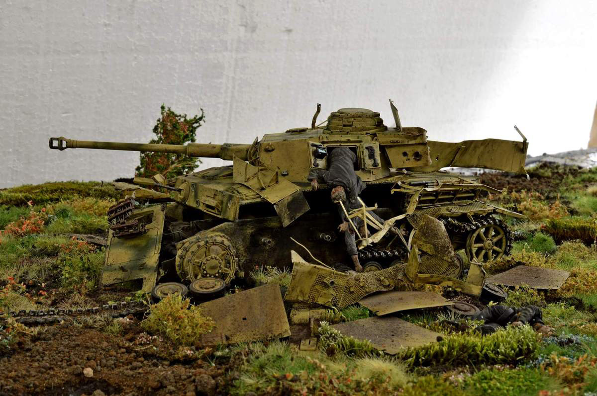 Pz.Kpfw. - Stand modeling, Diorama, Miniature, Longpost