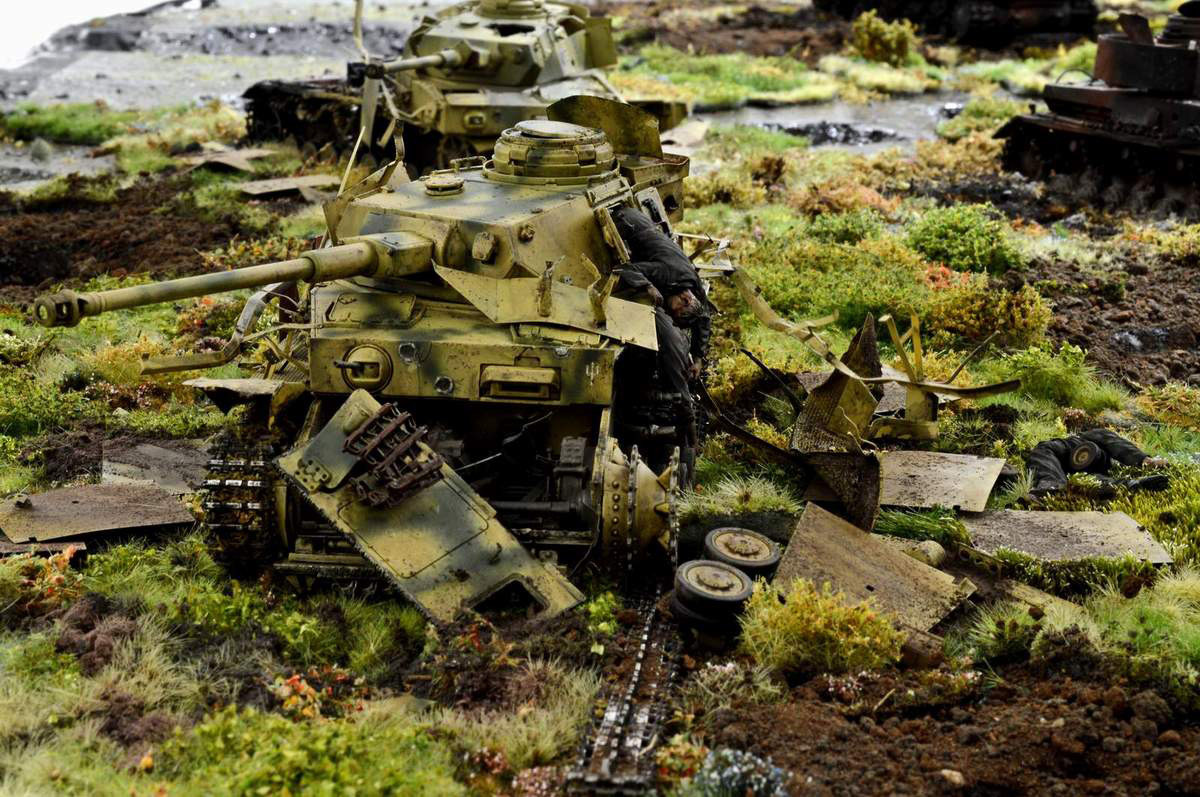 Pz.Kpfw. - Stand modeling, Diorama, Miniature, Longpost