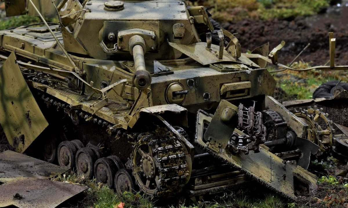 Pz.Kpfw. - Stand modeling, Diorama, Miniature, Longpost