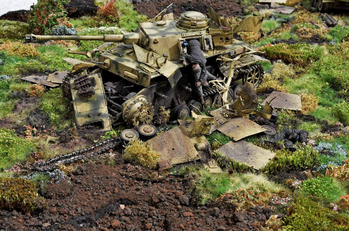 Pz.Kpfw. - Stand modeling, Diorama, Miniature, Longpost