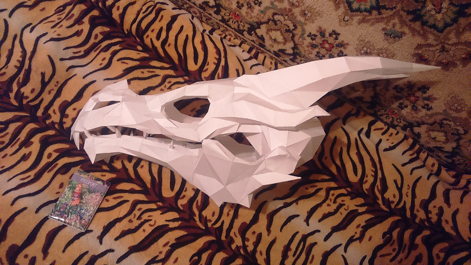 Transformation - My, Papercraft, Pepakura, Skyrim, The Dragon, Needlework without process, Longpost