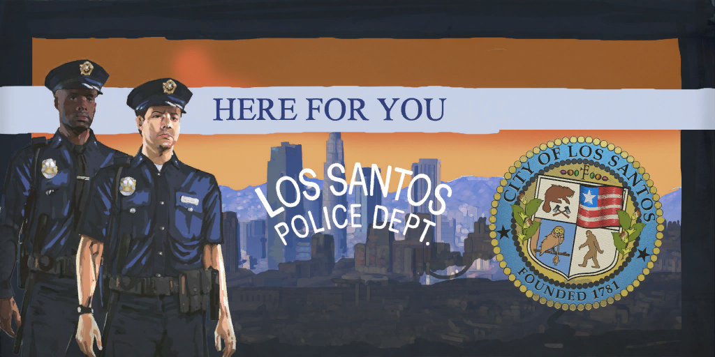 Los Santos Police Department [#1] - My, Gta 5, Los Santos, Police, US police, Comparison, Cops, Games, Longpost
