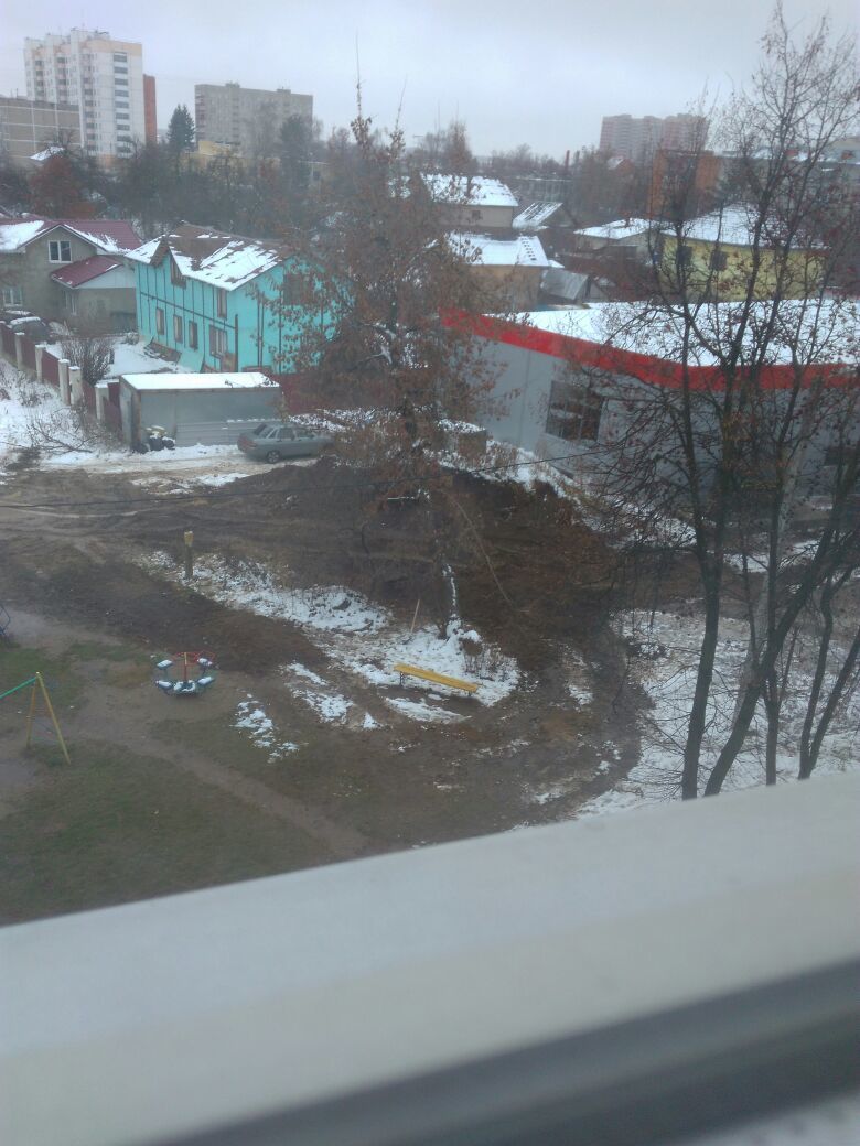 goodbye happy childhood - My, Domodedovo, Pyaterochka, Izhs, Building, Violation, Playground, Courtyard, New Year, Longpost