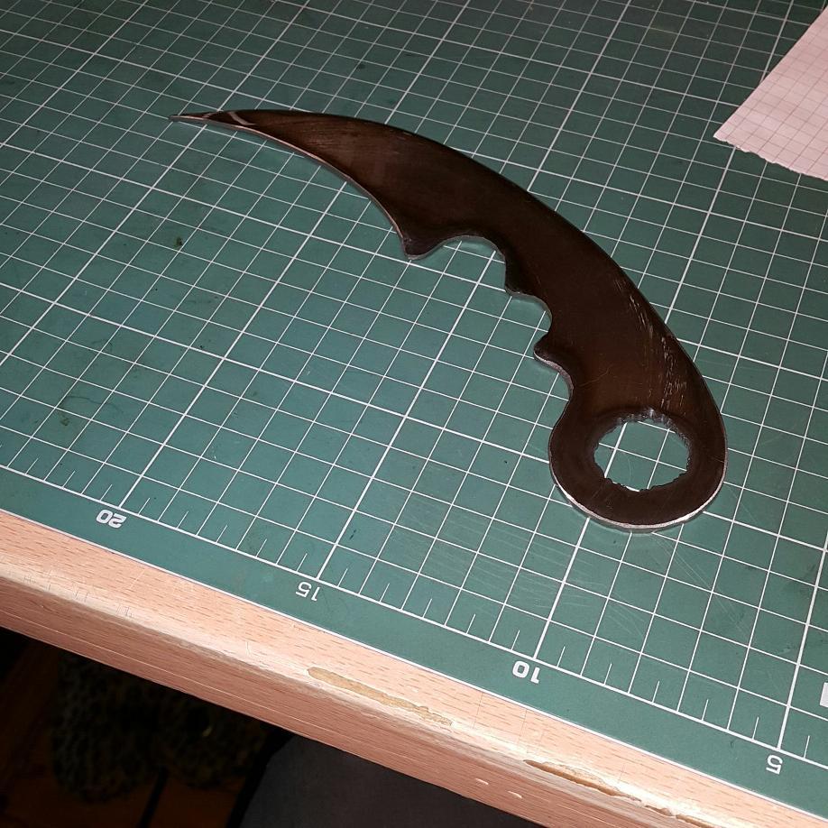 How I sawed karambit. - , Knife, Lovers, Longpost, cat, Kerambit