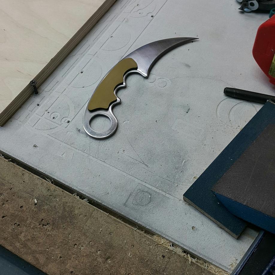 How I sawed karambit. - , Knife, Lovers, Longpost, cat, Kerambit