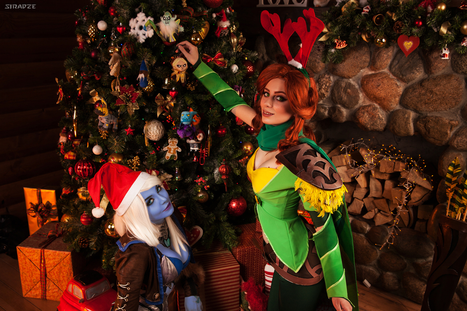 Our Christmas cosplay of Windranger and Drowranger | Dota 2 - My, Dota, Windranger, Drow ranger, Cosplay, Girls, Holidays, Games, New Year, Longpost