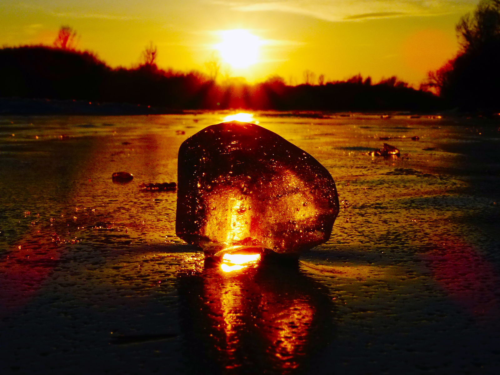 Ice and fire. Or winter sunrises and sunsets on the Razdolnaya River. - My, Дальний Восток, Primorsky Krai, Razdolnaya River, , Ice, beauty, Longpost