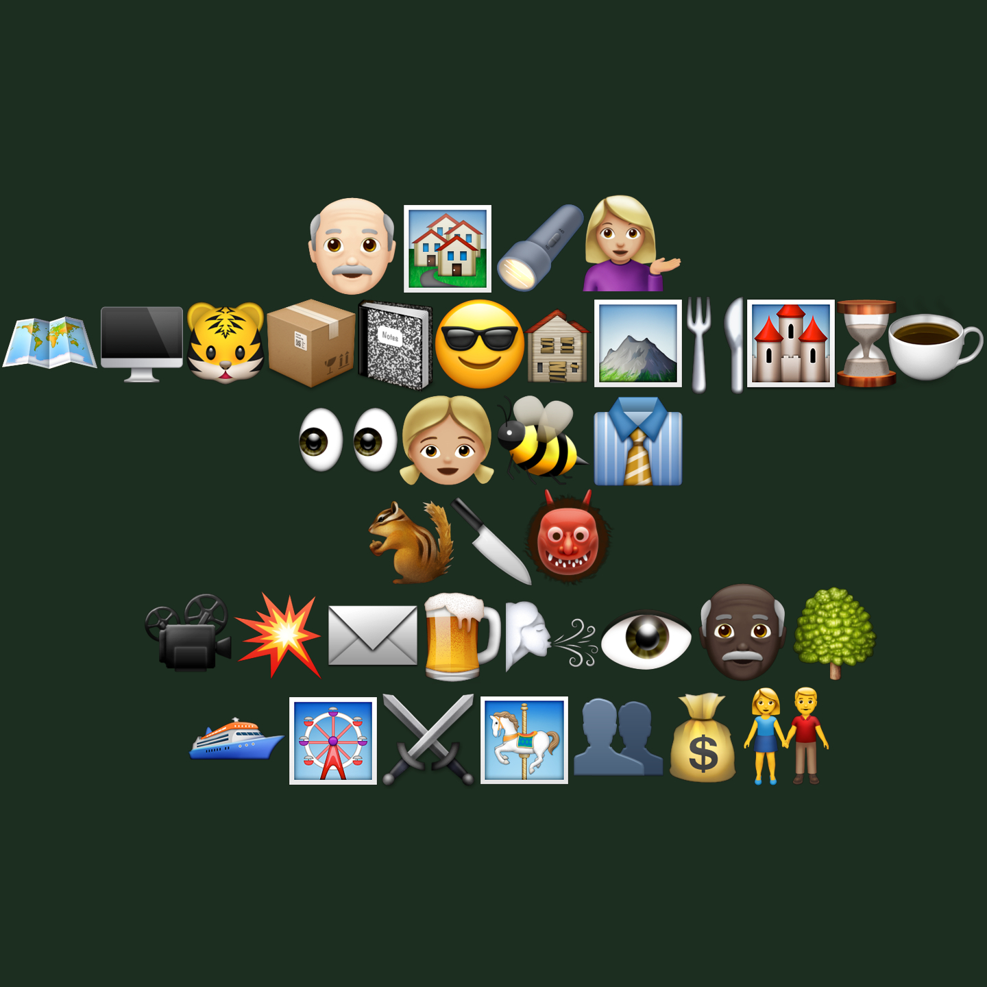 Cinemajiz, or cinema through emoji - My, Movies, Emoji, Images, Mystery, With your own hands, Hobby, Kinoart, Art, Longpost