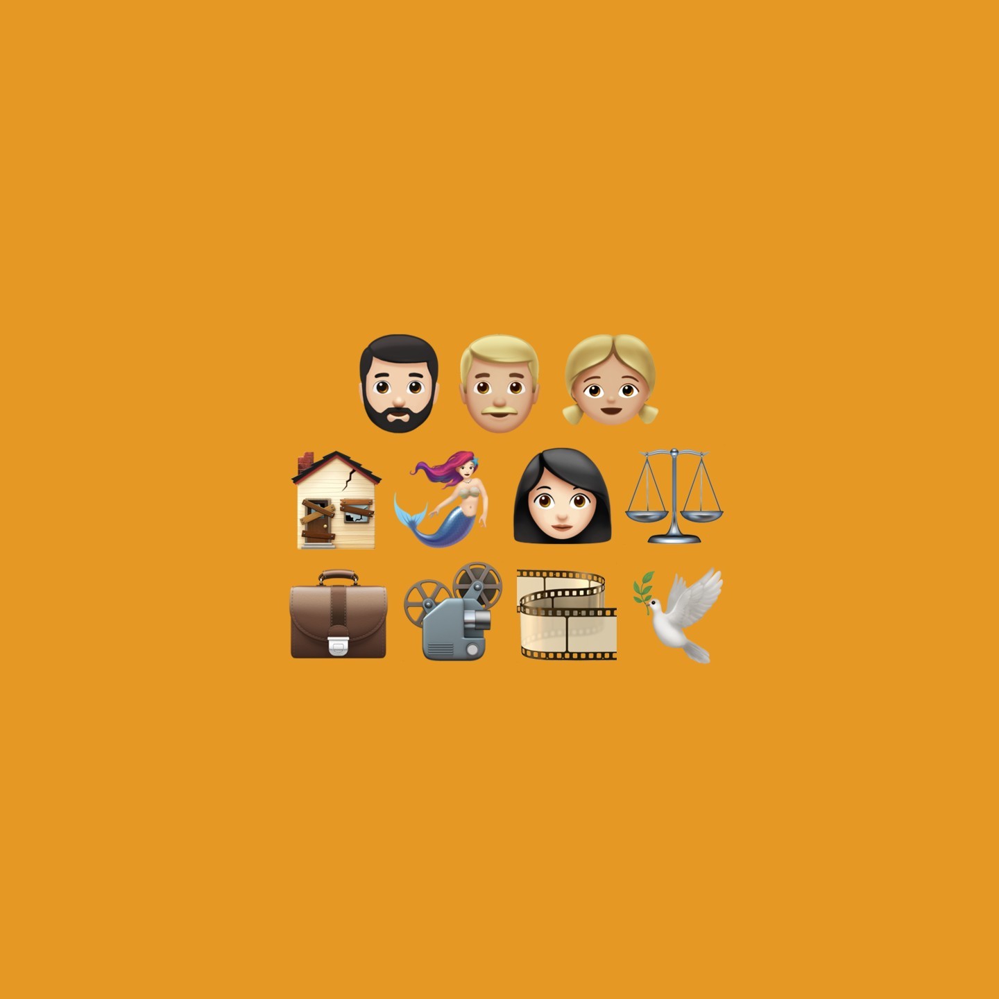 Cinemajiz, or cinema through emoji - My, Movies, Emoji, Images, Mystery, With your own hands, Hobby, Kinoart, Art, Longpost