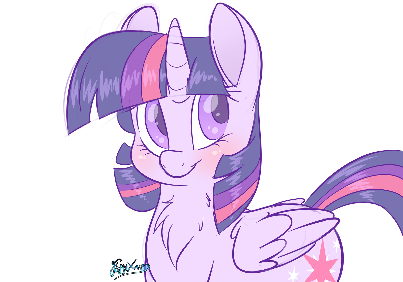 Cutie Purple - My Little Pony, PonyArt, Twilight sparkle, Fluffyxai