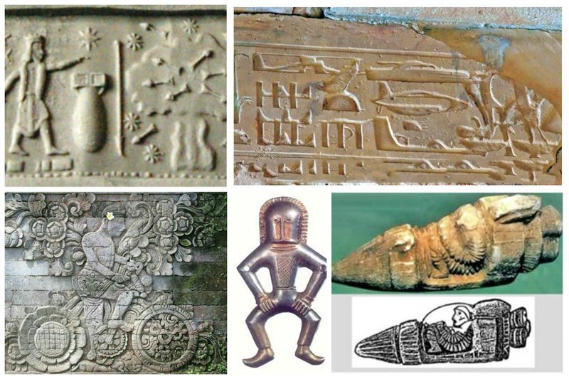 From past...... - UFO, Rock painting, Civilization, Antiquity, Story, Longpost