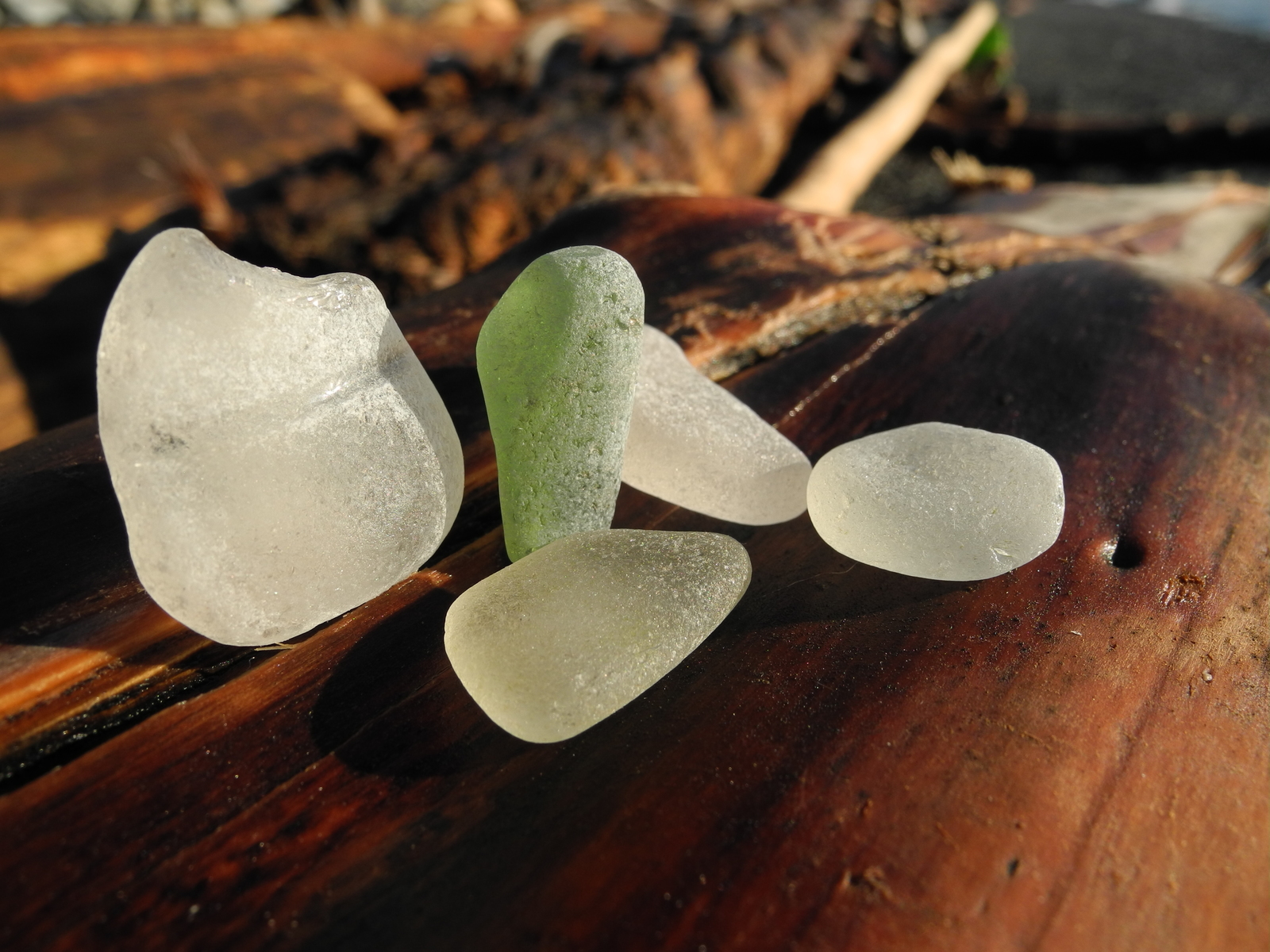 Anonymous Santa Claus - My, Find, Wood, Sea glass, , Longpost