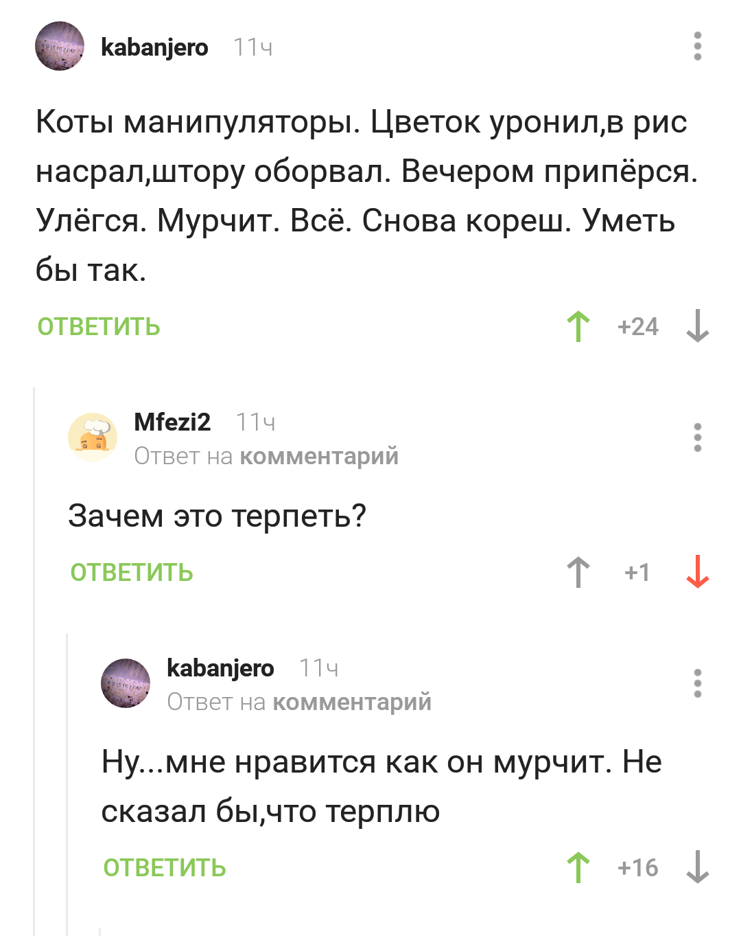 Коты манипуляторы - Комментарии, Кот, Манипуляция