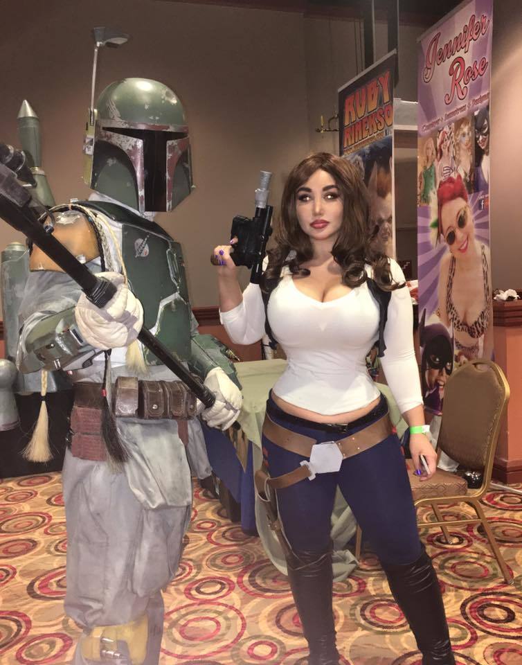 Sofia Sivan cosplay model (widescreen) - NSFW, Sofia Sivan, Cosplay, MILF, , Boobs, Star Wars, Longpost