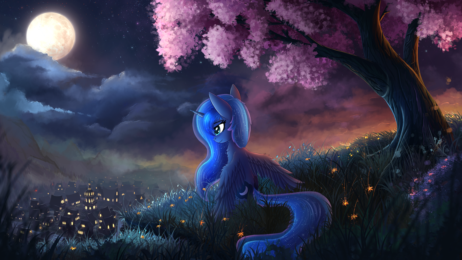 Night surveillance - My Little Pony, PonyArt, Princess Luna, Atlas-66