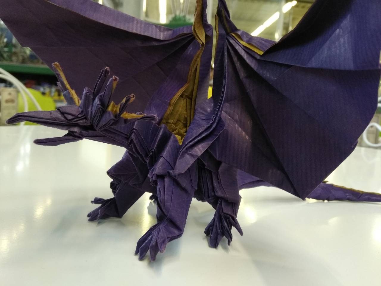 Ancient Dragon - My, Origami, Satoshi Kamiya, , Longpost