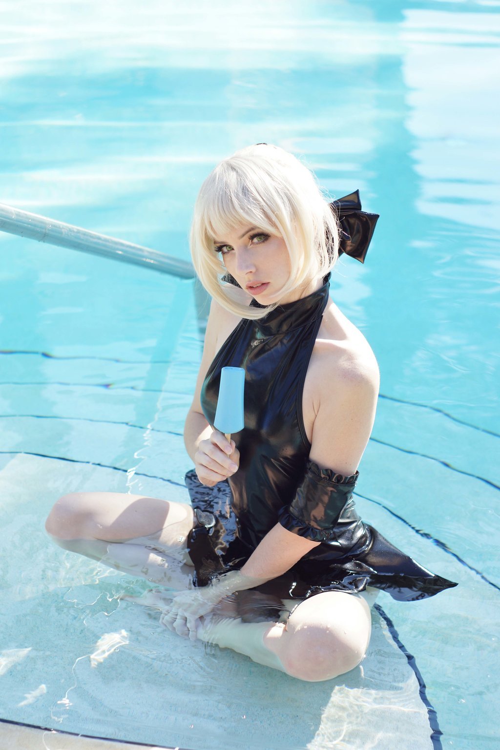 Swimsuit Saber! - , Saber alter, Fate, Megancoffey, Cosplay, Beautiful girl, Anime, Longpost