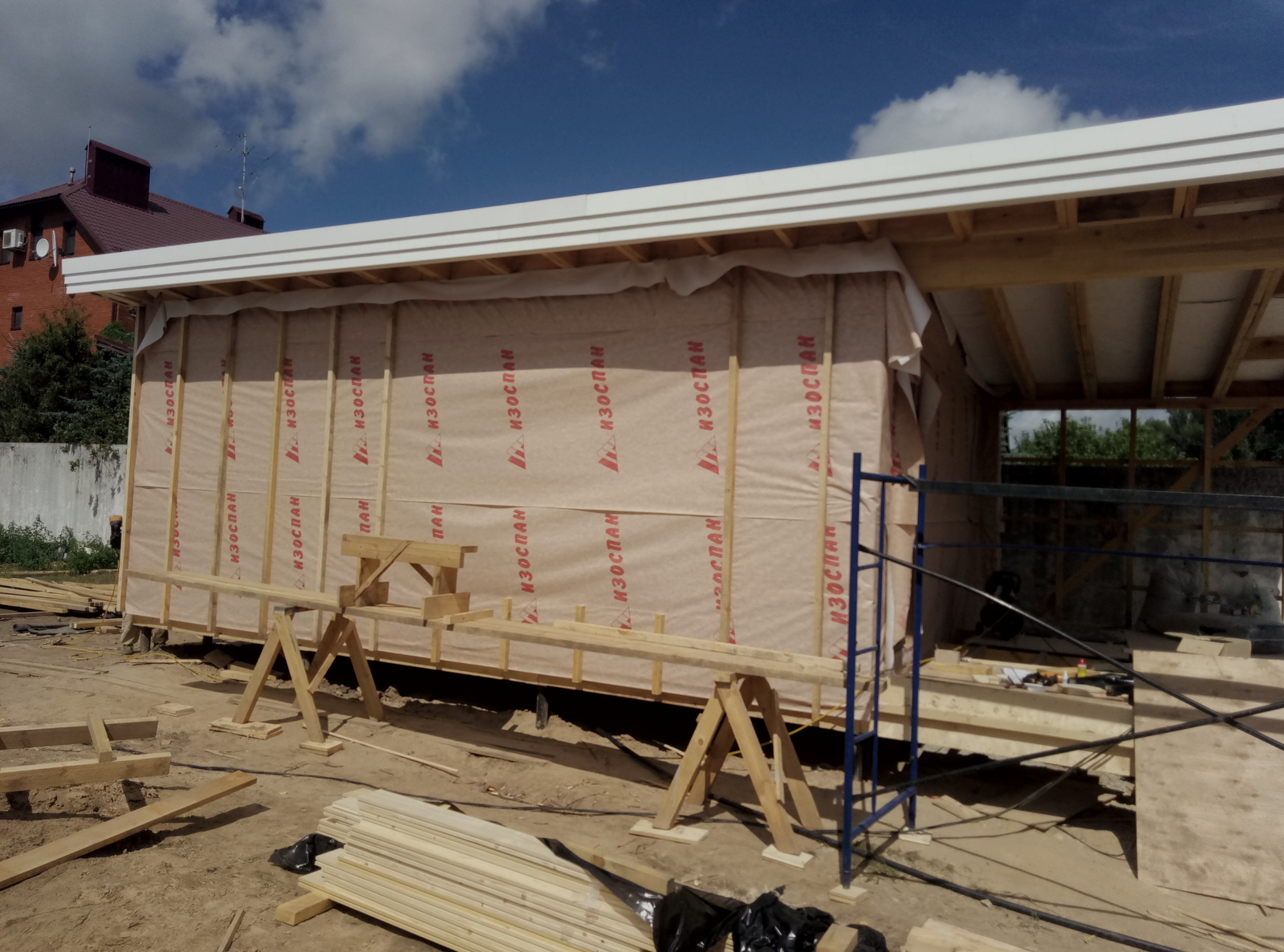 Construction of a frame house in Kazan. - My, Longpost, Frame, Ragnar PRO, Ushp, My