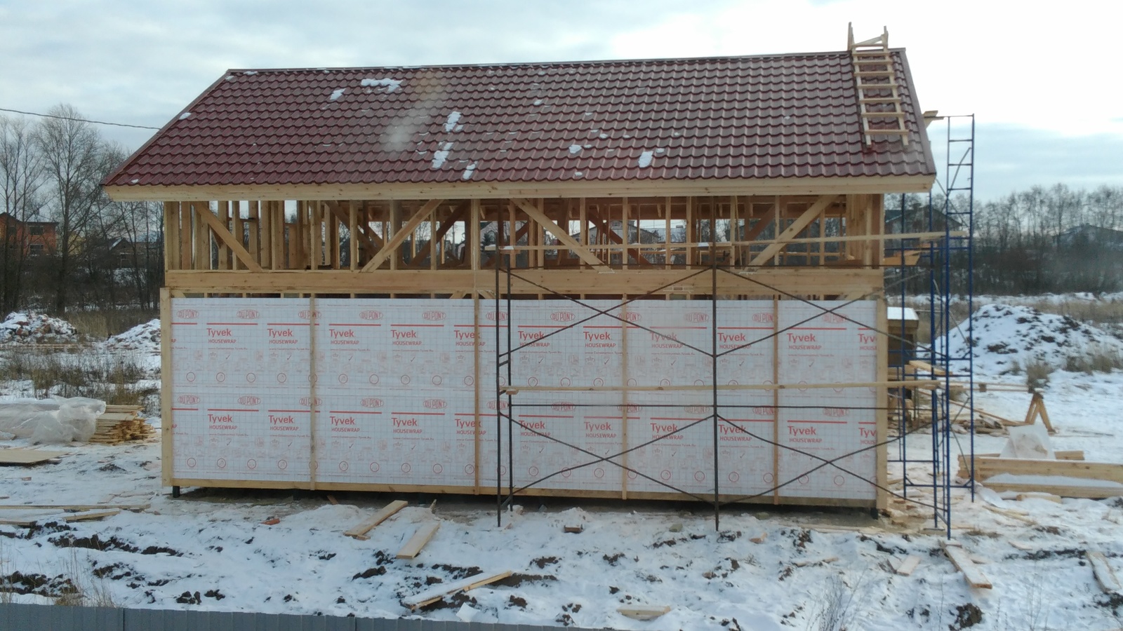 Construction of a frame house in Kazan. - My, Longpost, Frame, Ragnar PRO, Ushp, My