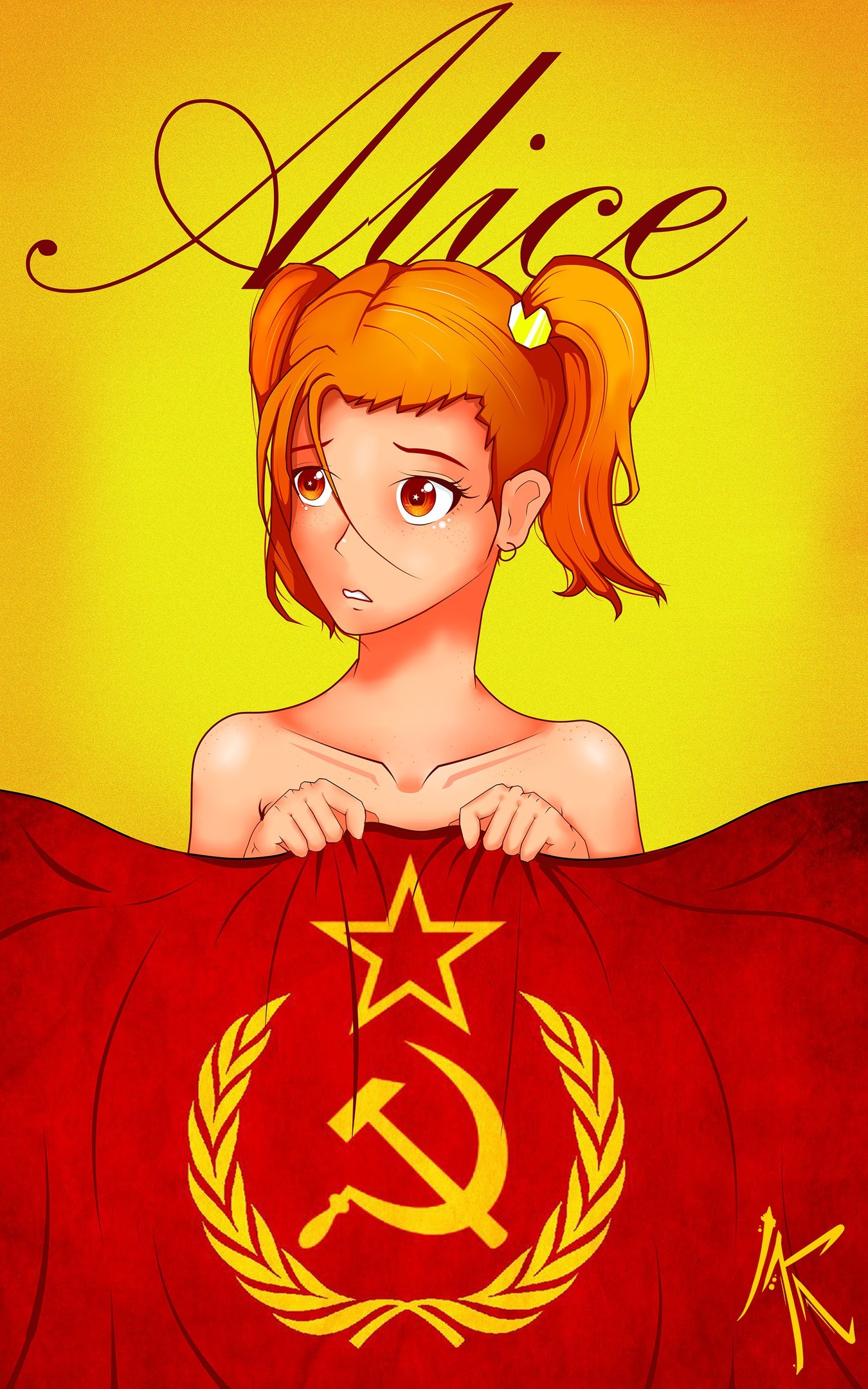 Anarchy is covered by communism - Endless summer, Visual novel, Art, Alisa Dvachevskaya